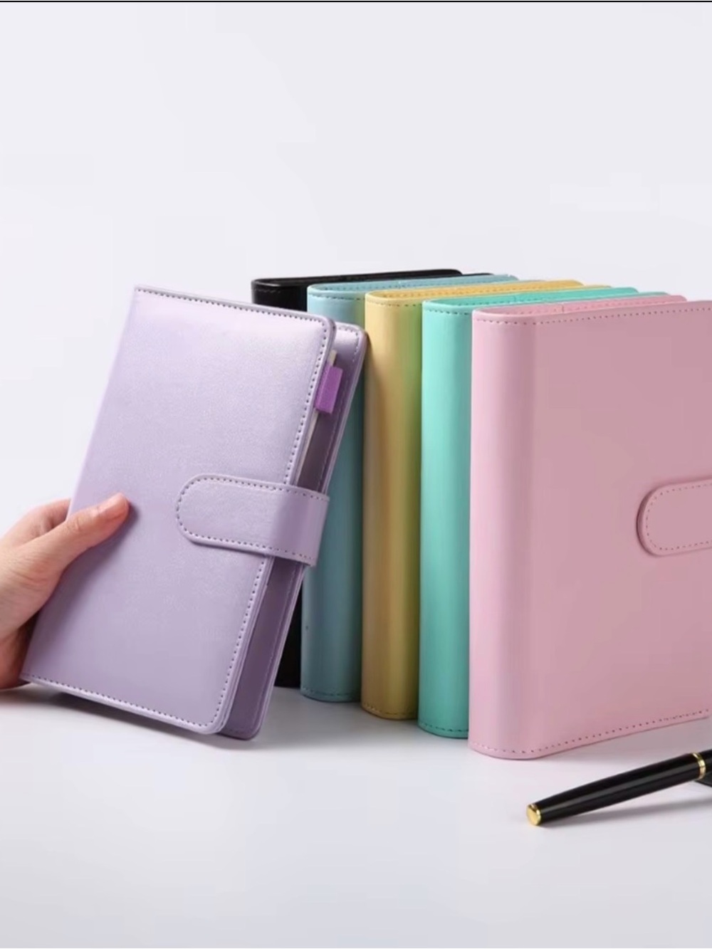 Pastel PU Leather Planner Notebook - Lavender